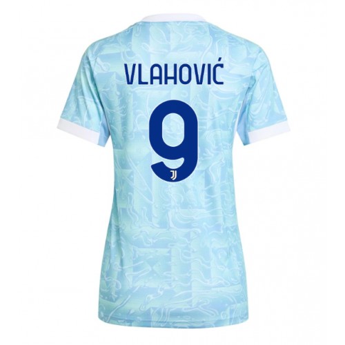 Juventus Dusan Vlahovic #9 Udebanetrøje Dame 2025-26 Kortærmet